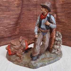 Billy Burns Cowboy Just Sittin' 1978 Statuette